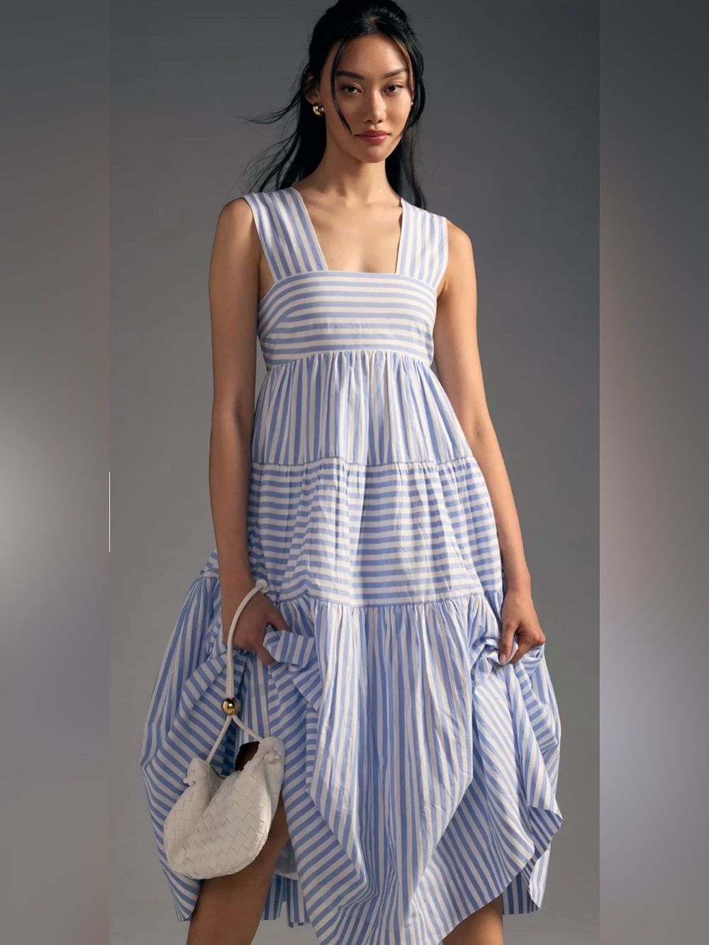 Anthropologie The Helena Square-Neck Babydol Dress | Anthropologie size L